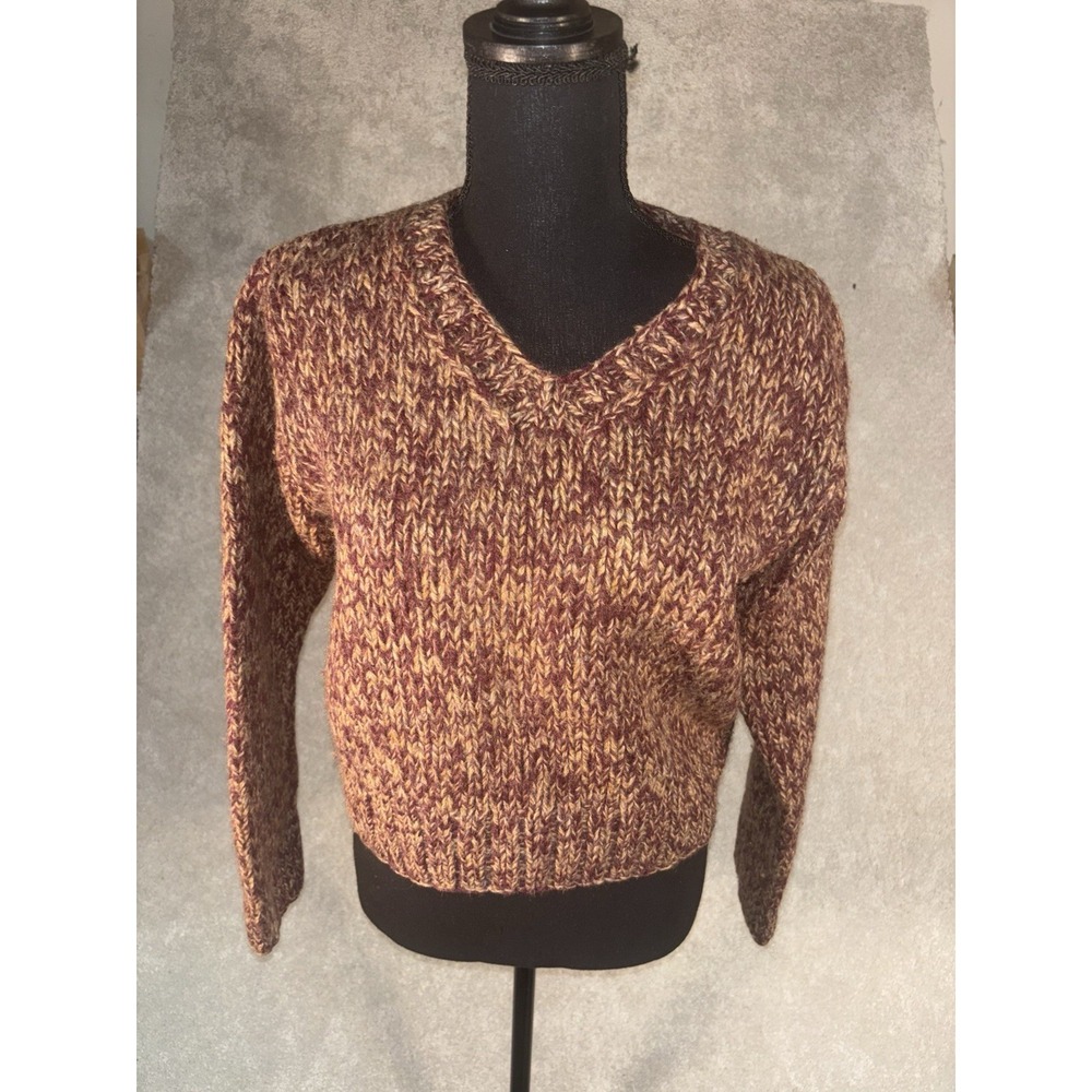 vintage y2k‎ american eagle wool sweater womens cropped brown medium